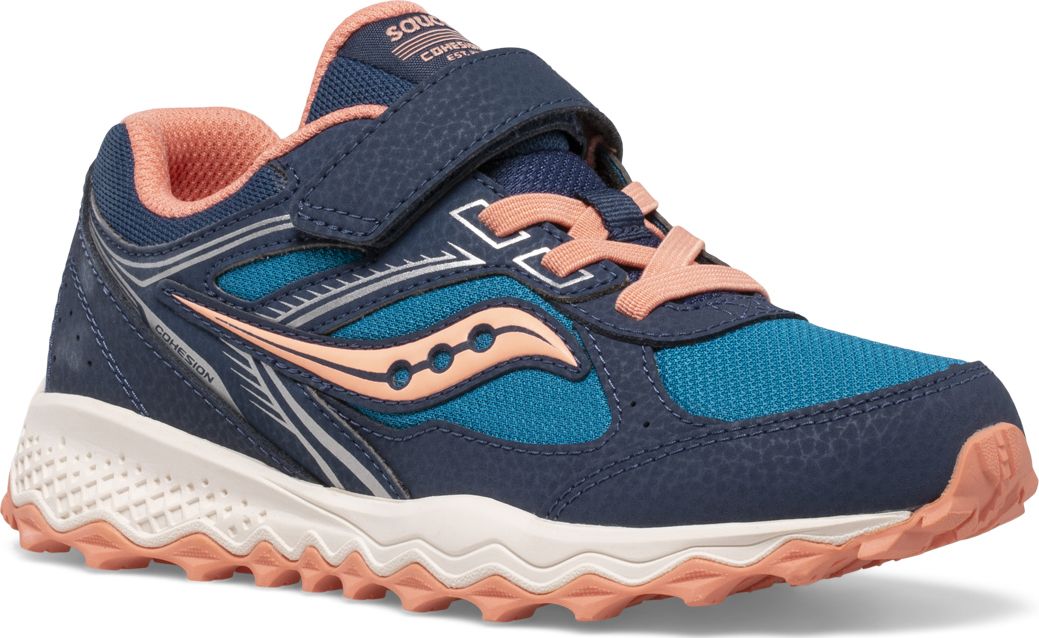 Cohesion TR14 A/C Sneaker, Navy | Teal | Coral, dynamic 2