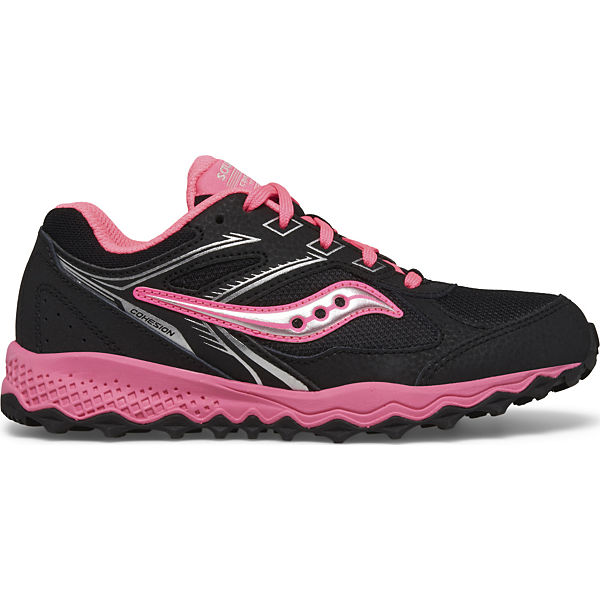 Cohesion TR14 Lace Sneaker, Black | Pink, dynamic