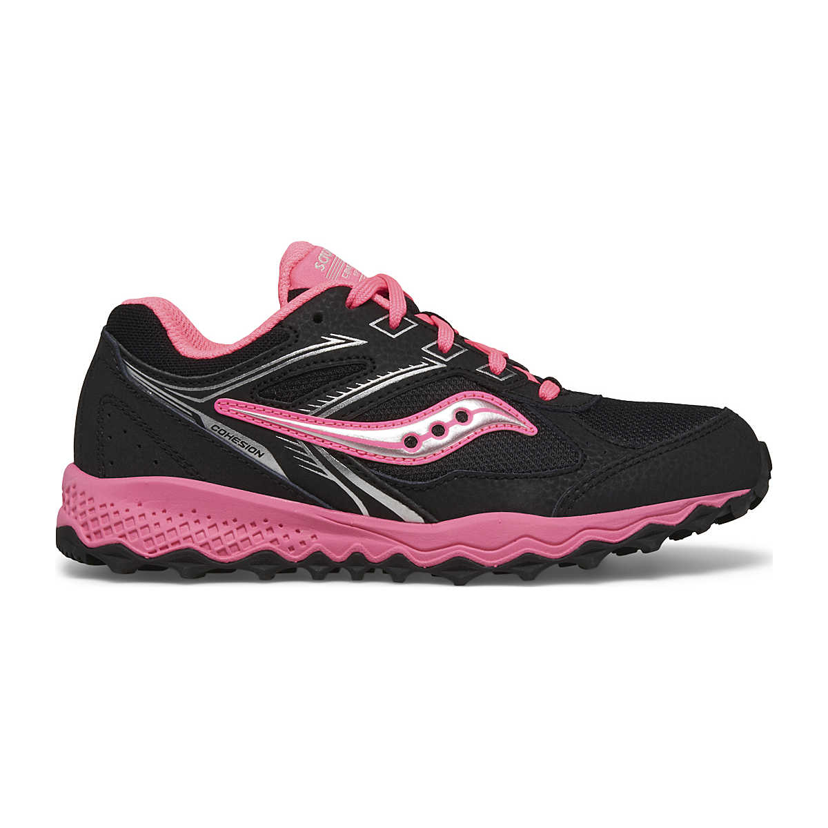 Cohesion TR14 Lace Sneaker, Black | Pink, dynamic 1