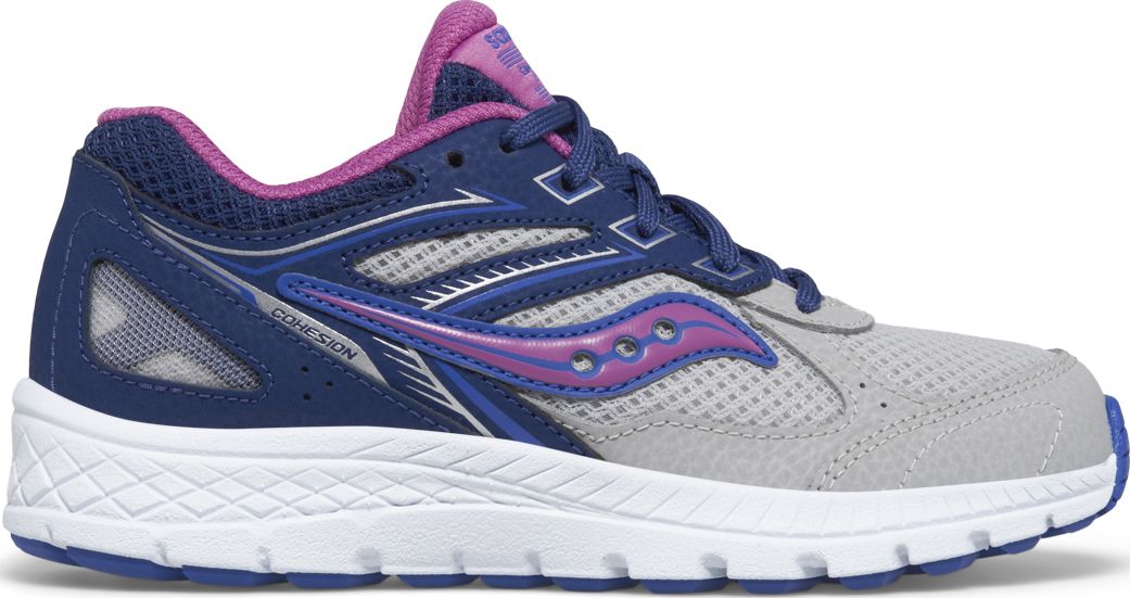 Cohesion 14 Lace Sneaker, Navy | Grey | Grape, dynamic 1