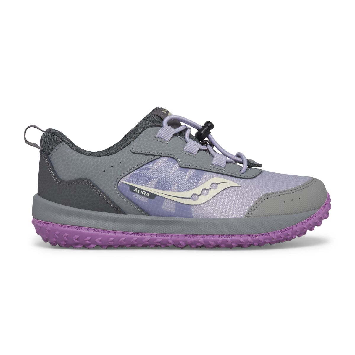 Aura KDZ Sneaker, Grey | Purple, dynamic