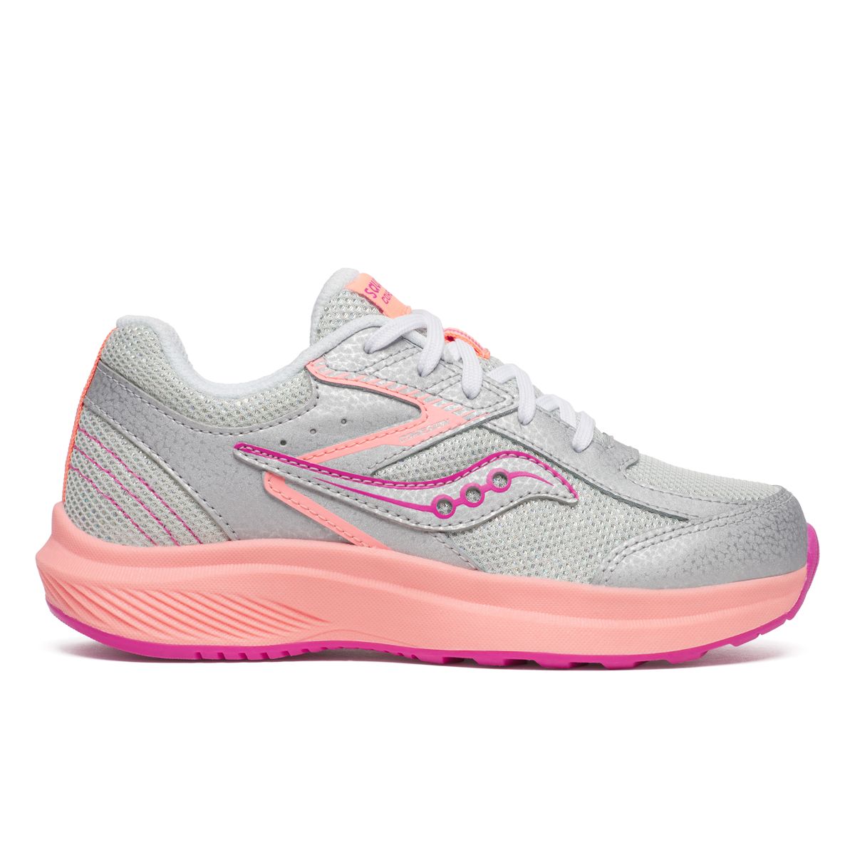 Cohesion KDZ Sneaker, Silver/Coral, dynamic