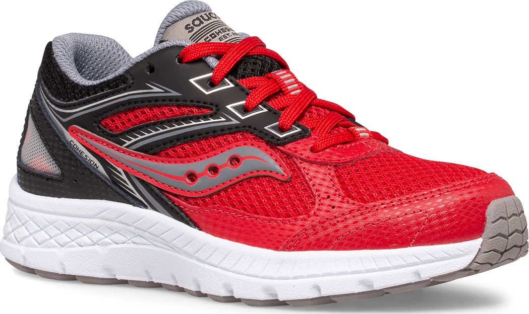 Cohesion 14 Lace Sneaker, Red | Black, dynamic 2