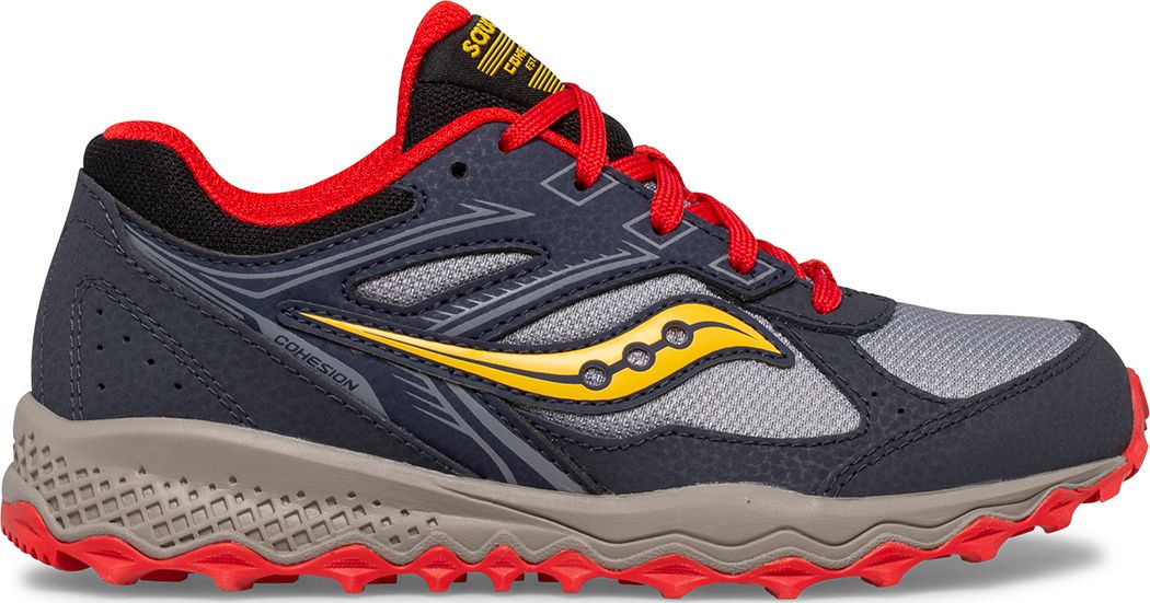 Cohesion TR14 Lace Sneaker, Navy | Grey | Red, dynamic 1
