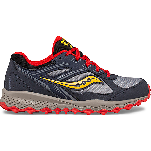 Cohesion TR14 Lace Sneaker, Navy | Grey | Red, dynamic