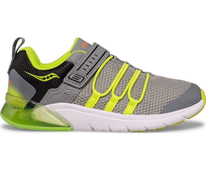 Flash Glow 2.0 Sneaker, Grey | Lime, dynamic 1