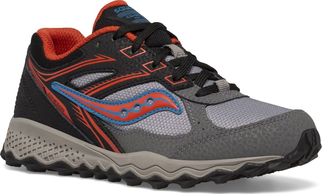 Cohesion TR14 Lace Sneaker, Black | Grey | Rust, dynamic 2