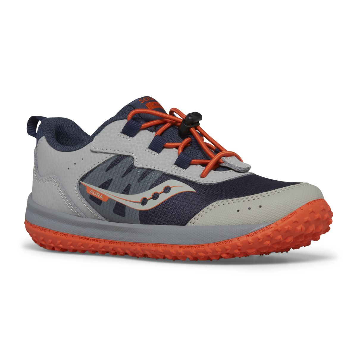 Aura KDZ Sneaker, Grey | Orange | Navy, dynamic 2