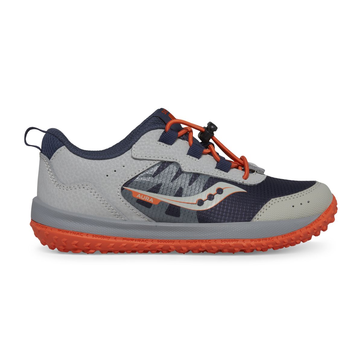 Aura KDZ Sneaker, Grey | Orange | Navy, dynamic