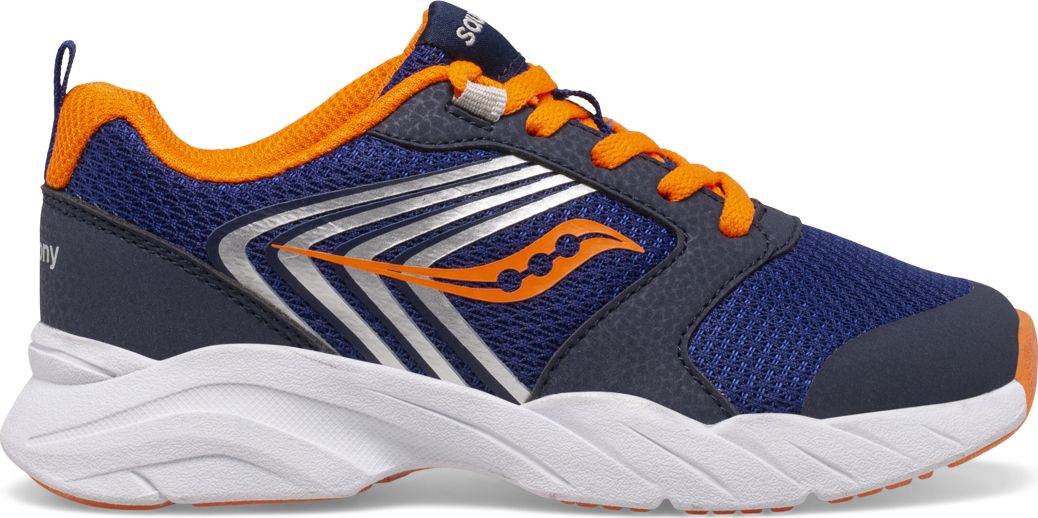 Wind FST Lace Sneaker, Navy | Orange, dynamic