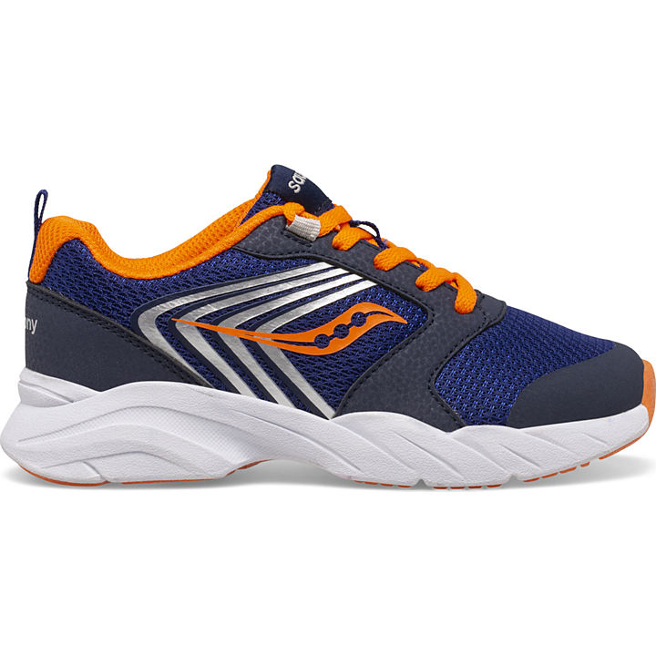 Wind FST Lace Sneaker, Navy | Orange, dynamic