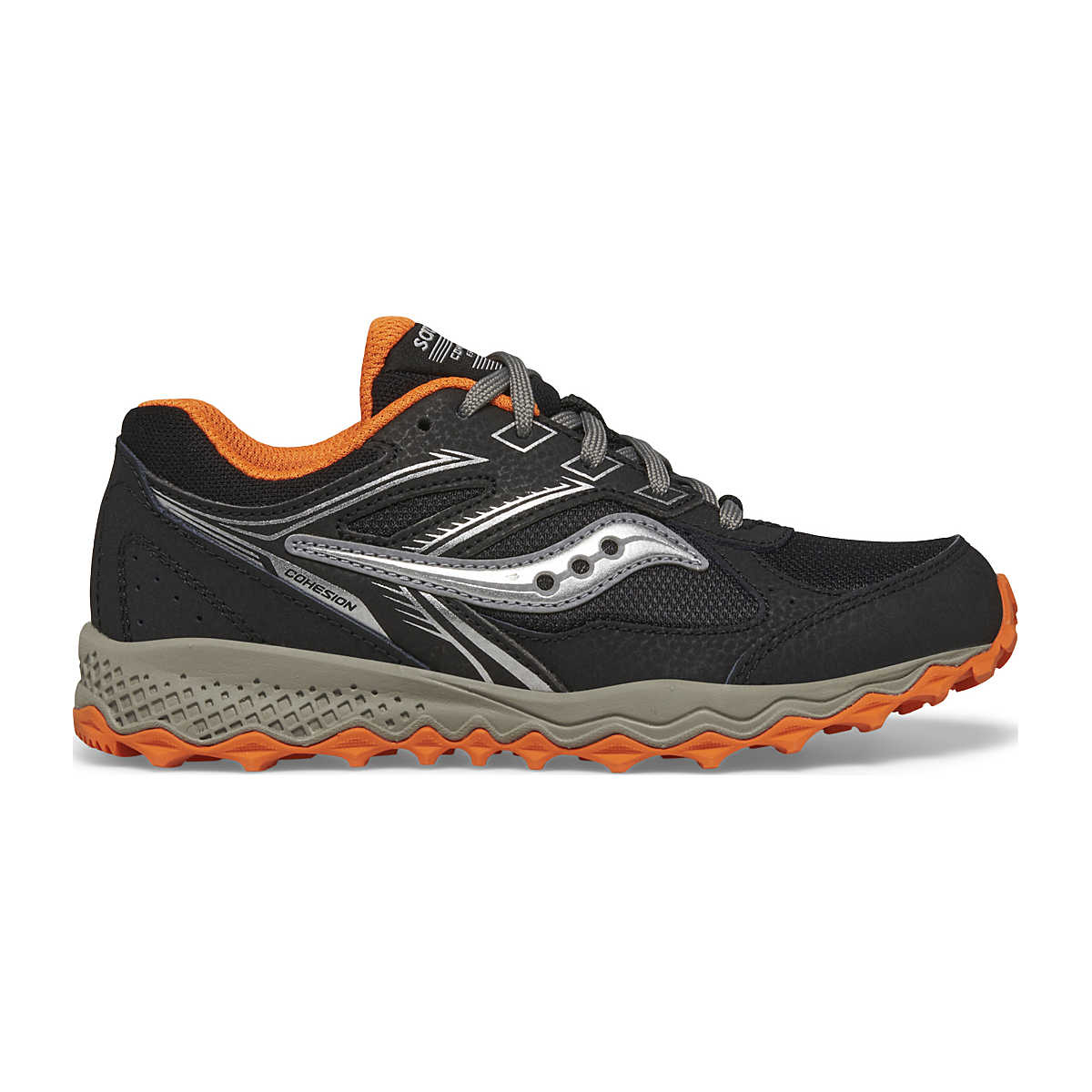 Cohesion TR14 Lace Sneaker, Black | Orange, dynamic 1