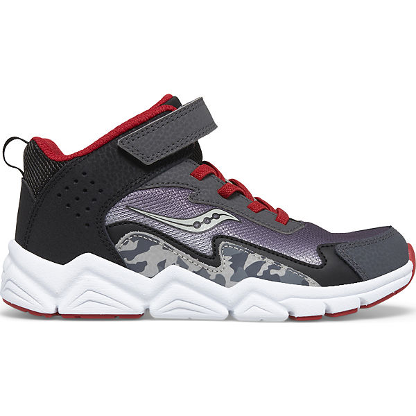 Flash Mid A/C Sneaker, Grey | Red, dynamic