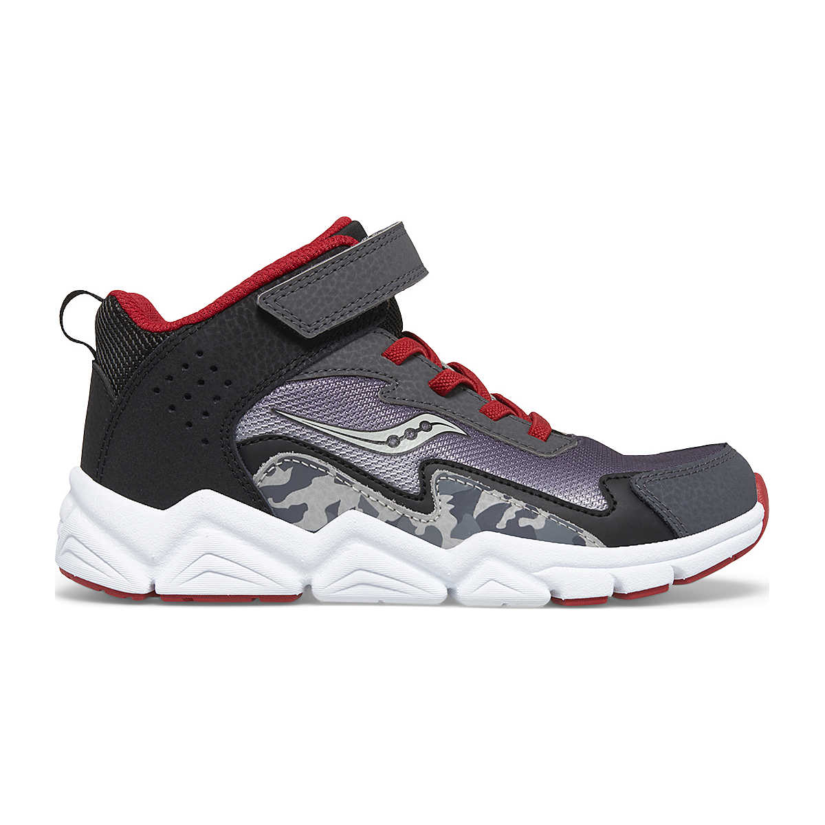 Flash Mid A/C Sneaker, Grey | Red, dynamic 1