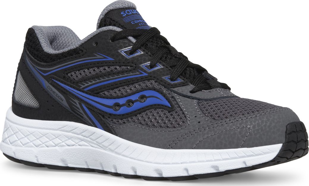 Cohesion 14 Lace Sneaker, Black | Grey | Blue, dynamic 2