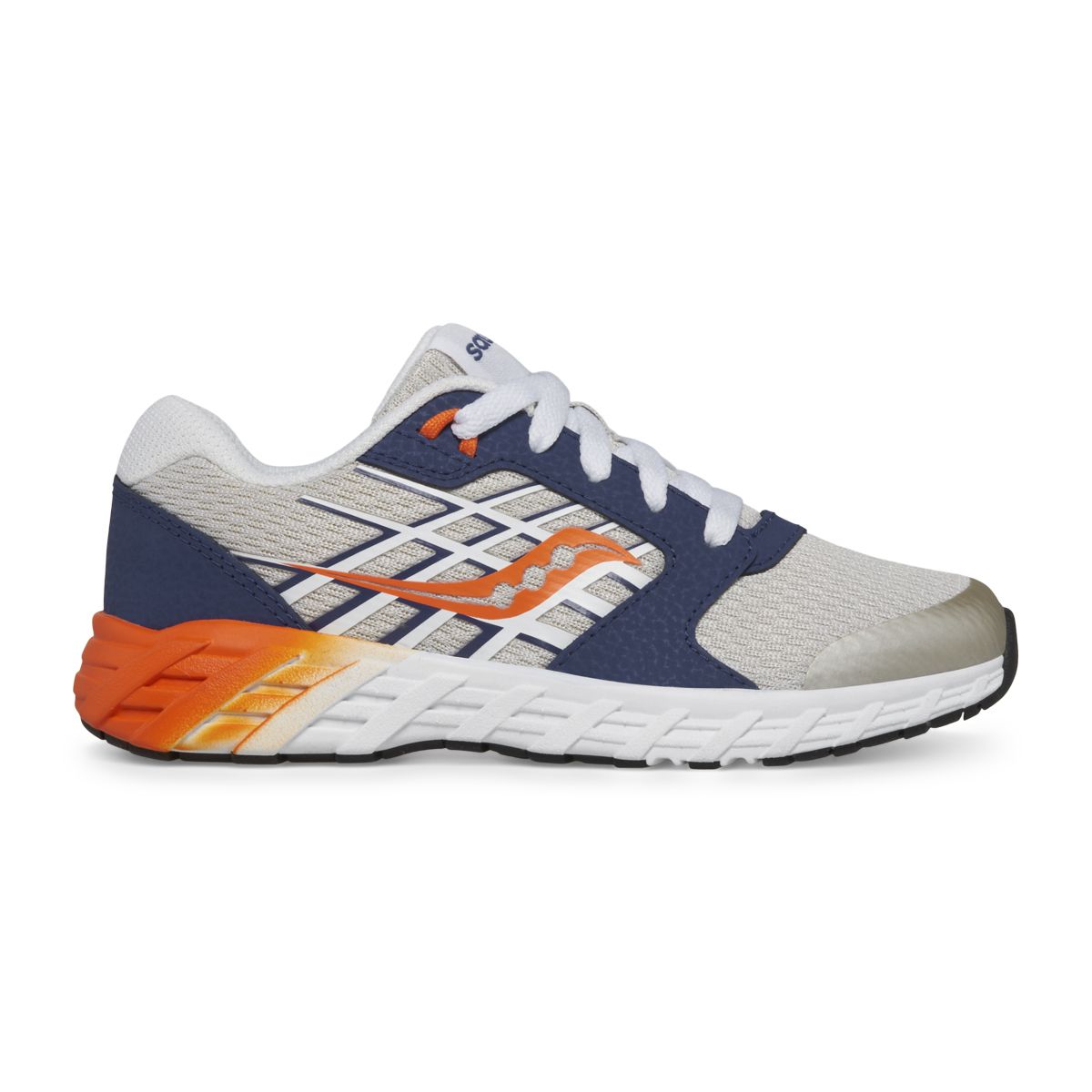 Wind 2.0 Lace Sneaker, Grey | Navy | Orange, dynamic