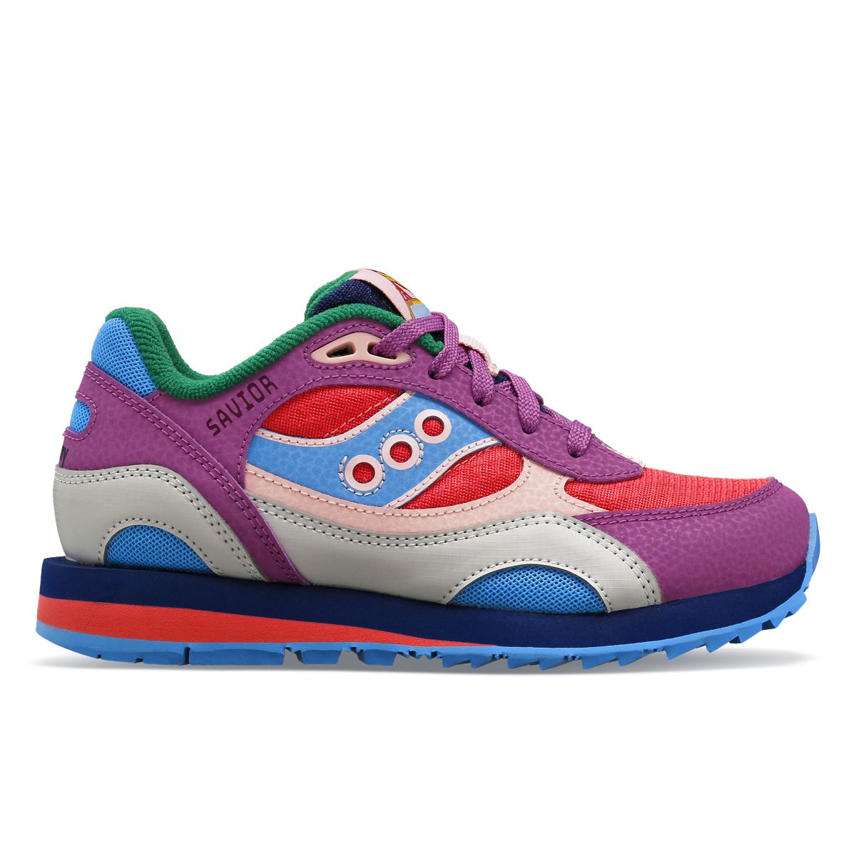 Jae Tips X Saucony Shadow 6000 Sneaker, Purple, dynamic