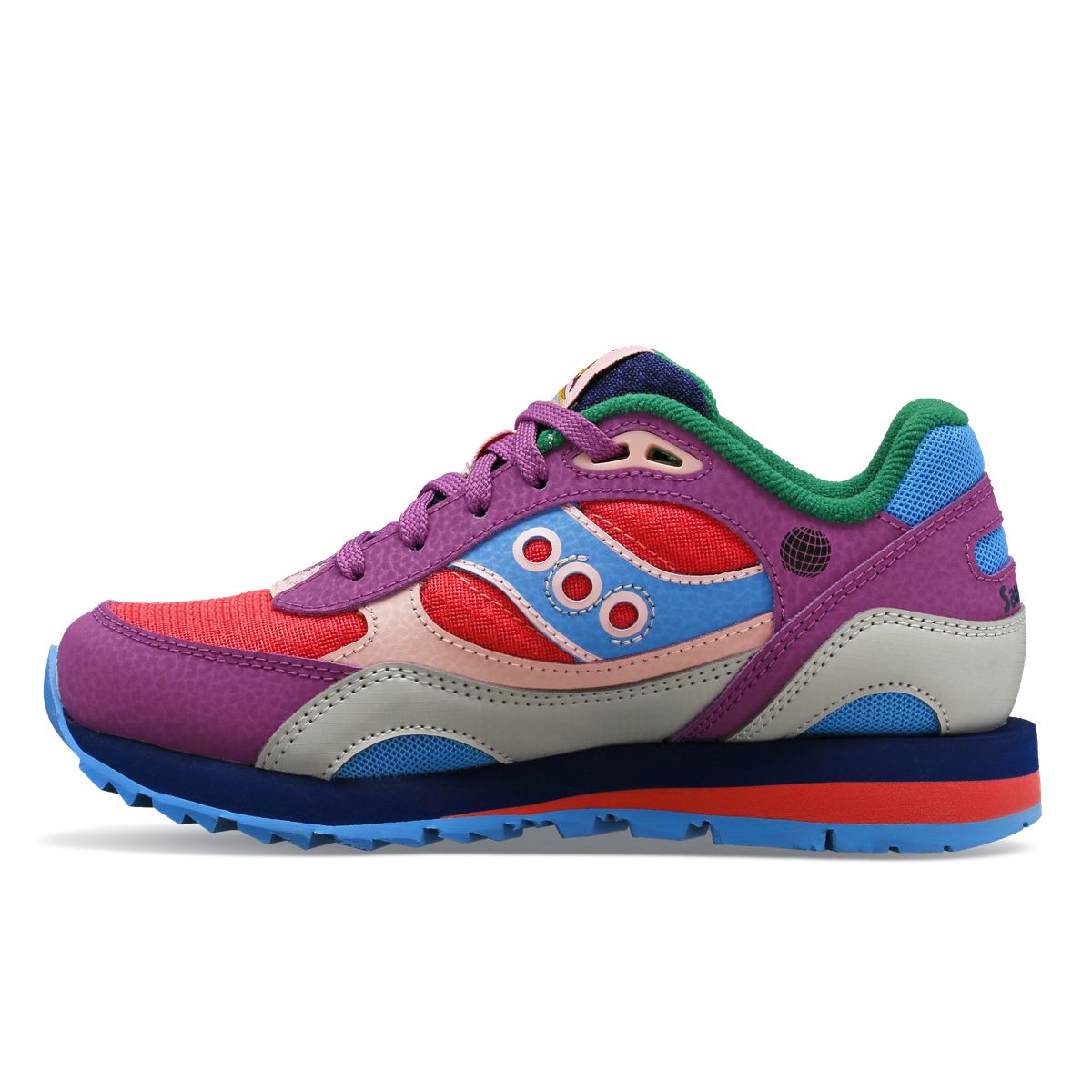 Jae Tips X Saucony Shadow 6000 Sneaker, Purple, dynamic 3