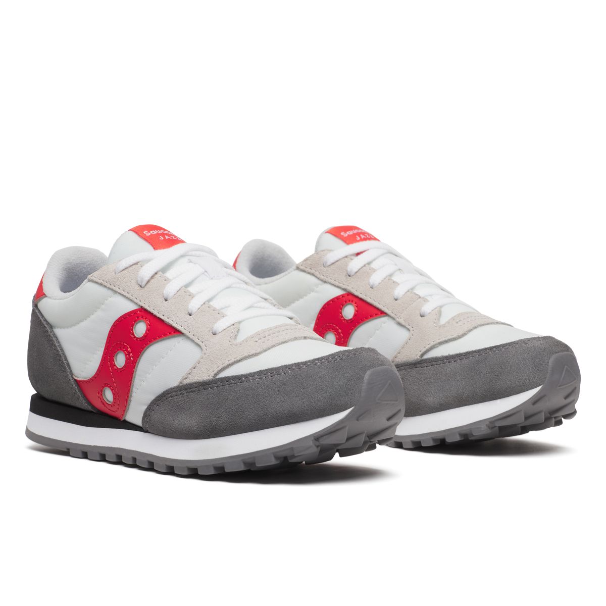 Jazz Original Sneaker, White/Grey/Red, dynamic 2