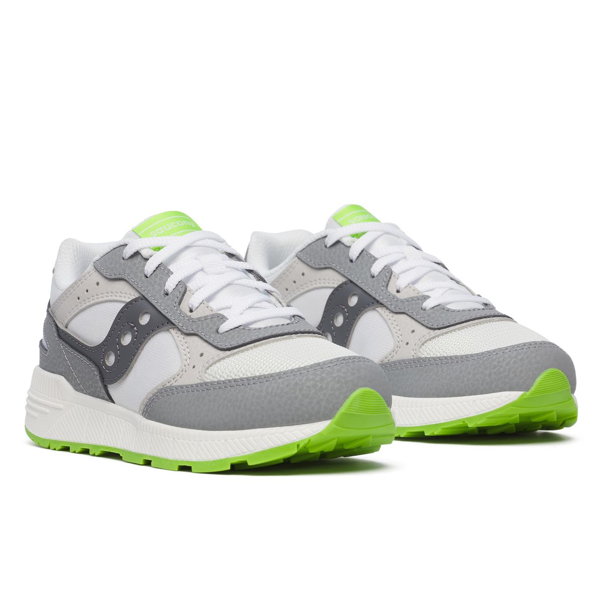 Eclipse KDZ Sneaker, White/Grey/Lime, dynamic 2