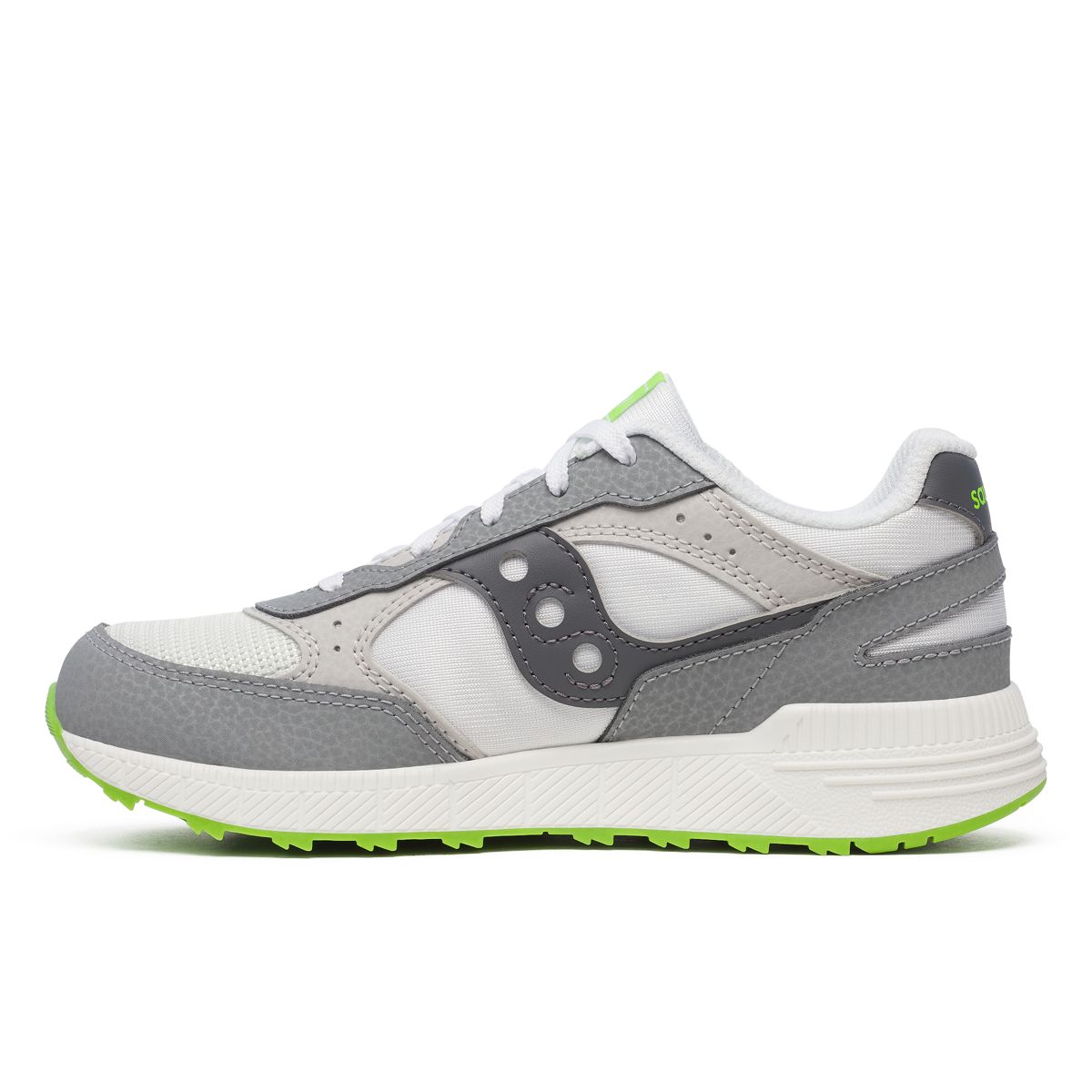 Eclipse KDZ Sneaker, White/Grey/Lime, dynamic 3