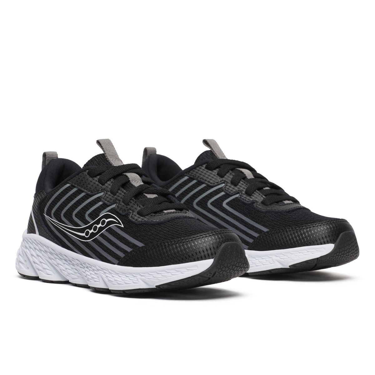 Wind 3.0 Lace Sneaker, Black/White, dynamic 2