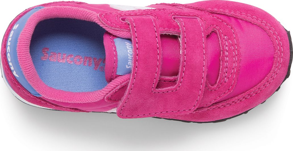 Baby Jazz Hook & Loop Sneaker, Magenta, dynamic 2