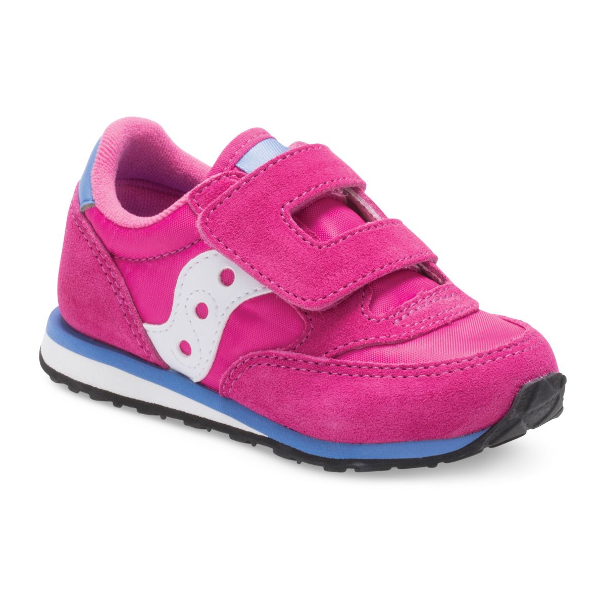 Baby Jazz Hook & Loop Sneaker, Magenta, dynamic 2