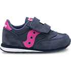 Baby Jazz Hook & Loop Sneaker, Navy/Pink, dynamic 1