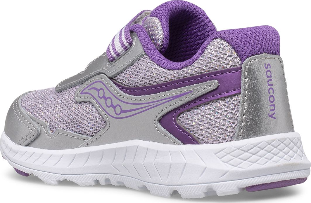 Ride 10 Jr. Sneaker, Silver | Purple, dynamic 3
