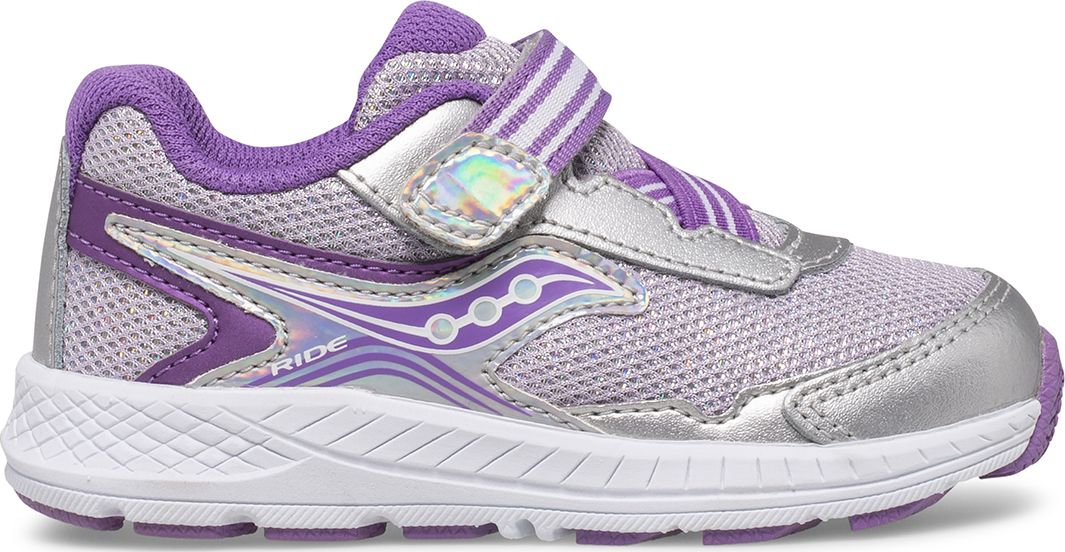 Ride 10 Jr. Sneaker, Silver | Purple, dynamic 1