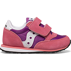 Baby Jazz Hook & Loop Sneaker, Pink | Purple, dynamic