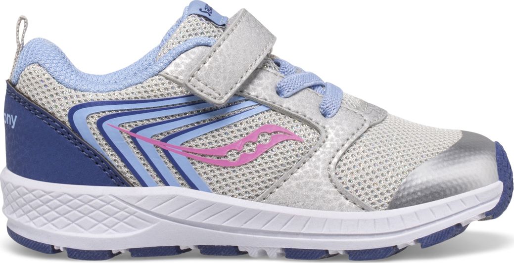 Wind FST Jr. Sneaker, Silver | Blue | Pink, dynamic