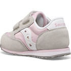 Baby Jazz Hook & Loop Sneaker, Grey | Pink | White, dynamic 3