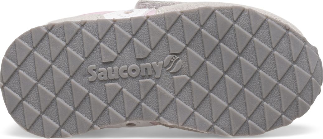 Jazz Hook & Loop Sneaker, Grey/Pink/White, dynamic 5