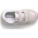 Baby Jazz Hook & Loop Sneaker, Grey | Pink | White, dynamic 4