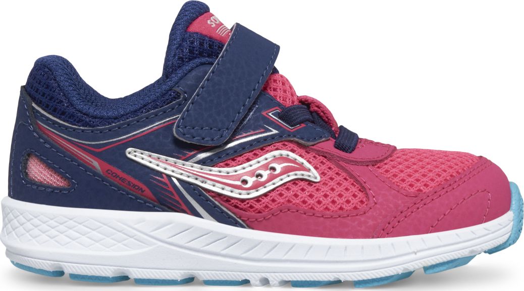 Cohesion 14 A/C Jr. Sneaker, Pink | Navy, dynamic 1