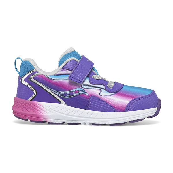 Flash 3.0 A/C Jr. Sneaker, Teal | Purple | Chrome, dynamic
