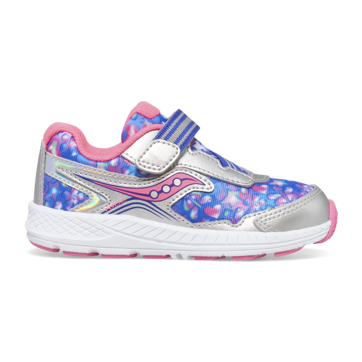 Ride 10 Jr. Sneaker, Silver | Pink, dynamic 1