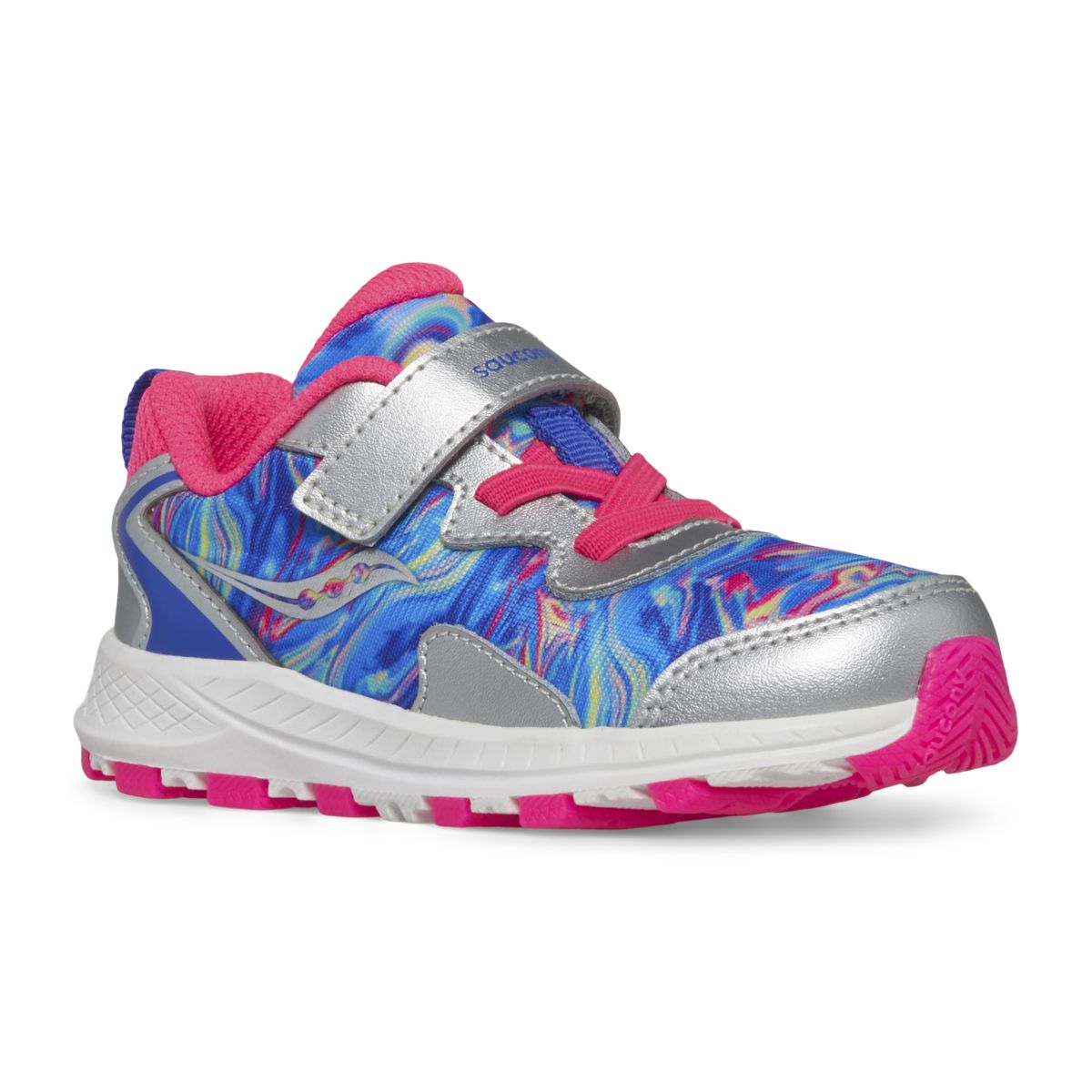 Flash 3.0 A/C Jr. Sneaker, Silver | Pink | Blue, dynamic 2