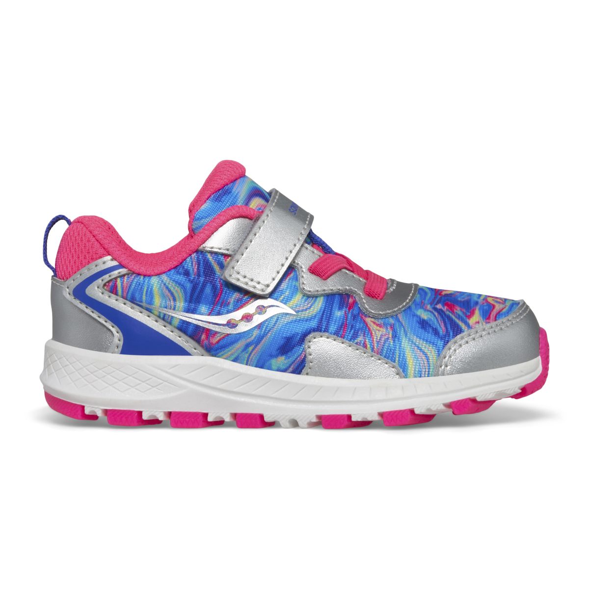 Flash 3.0 A/C Jr. Sneaker, Silver | Pink | Blue, dynamic 1