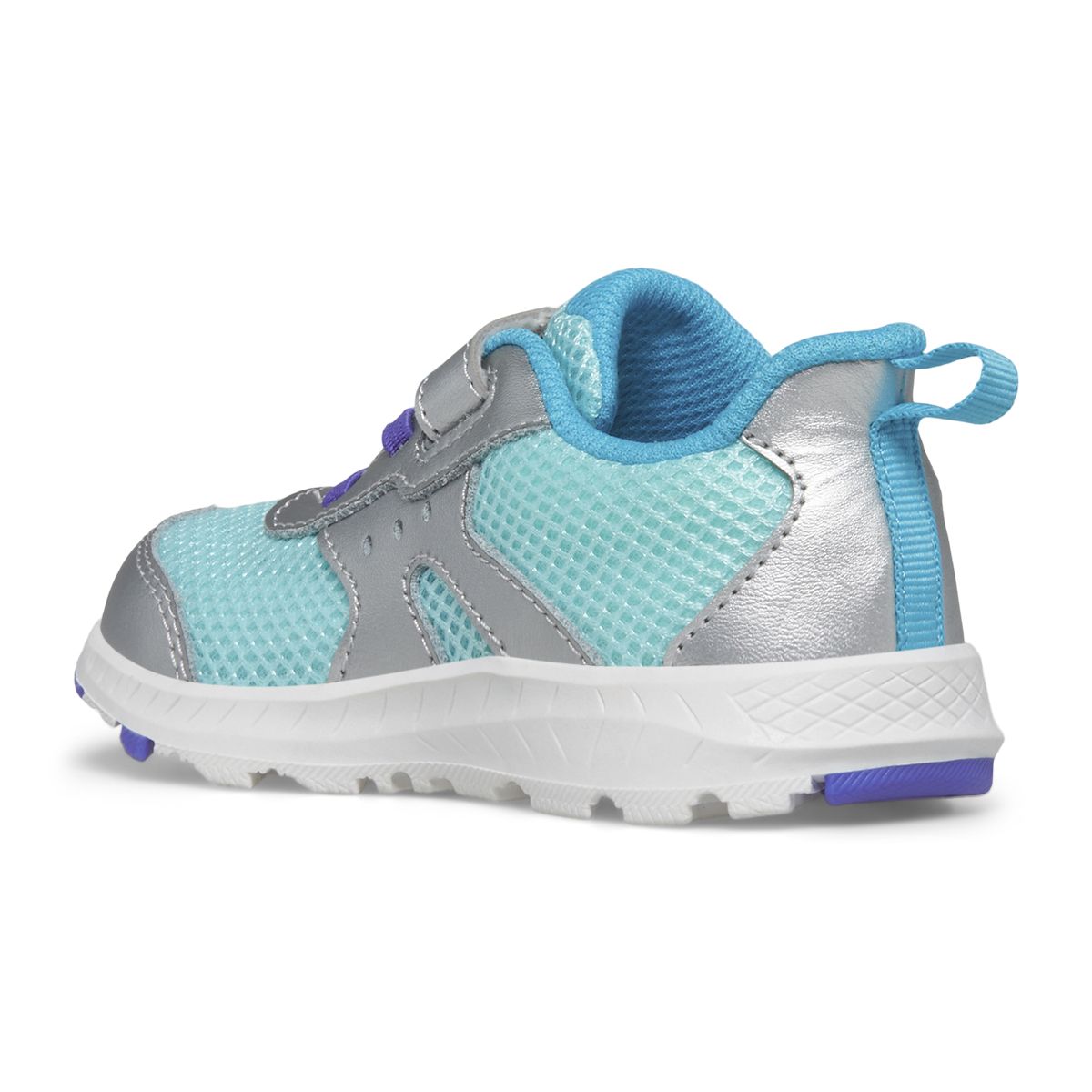 Ride Jr. Sneaker, Silver | Turq, dynamic 3