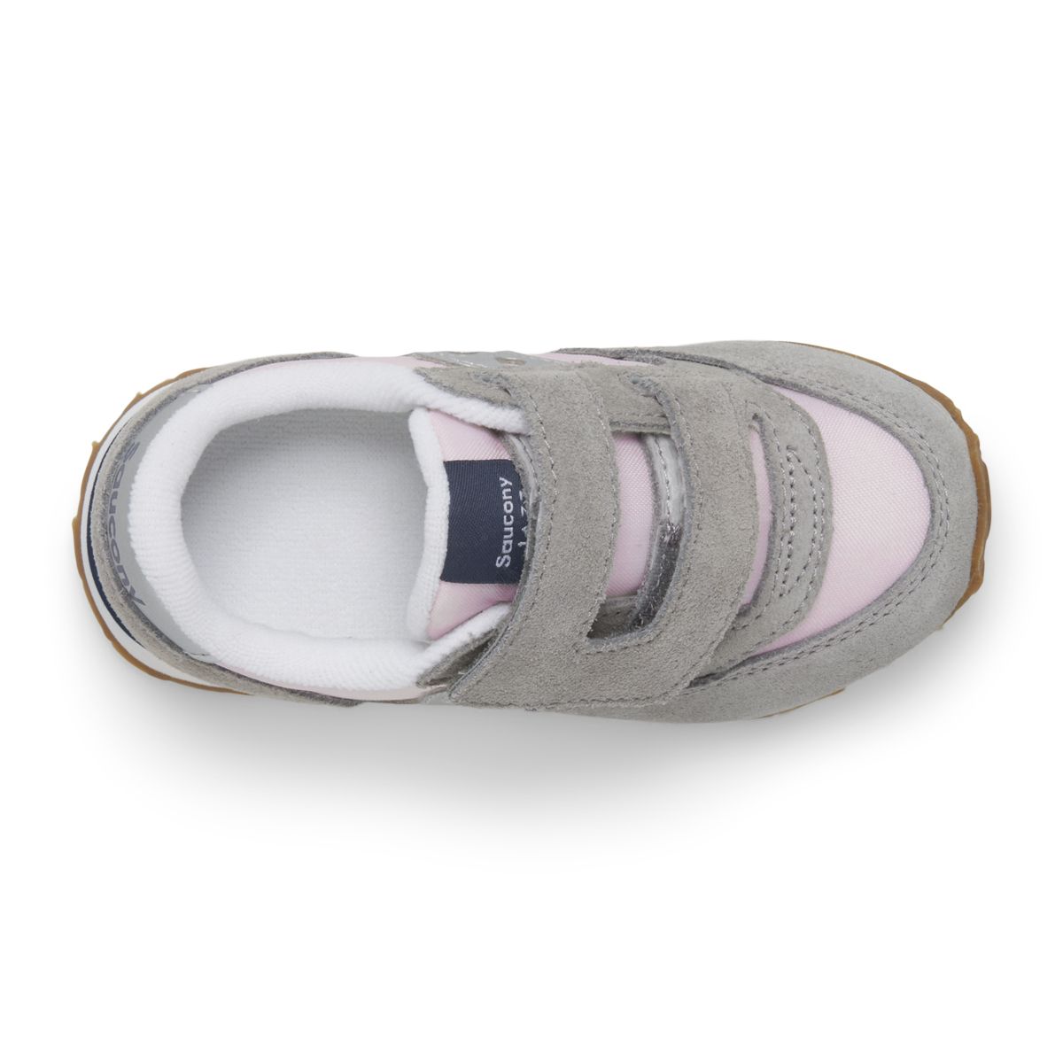 Baby Jazz Hook & Loop Sneaker, Blush/Grey/Silver, dynamic 5