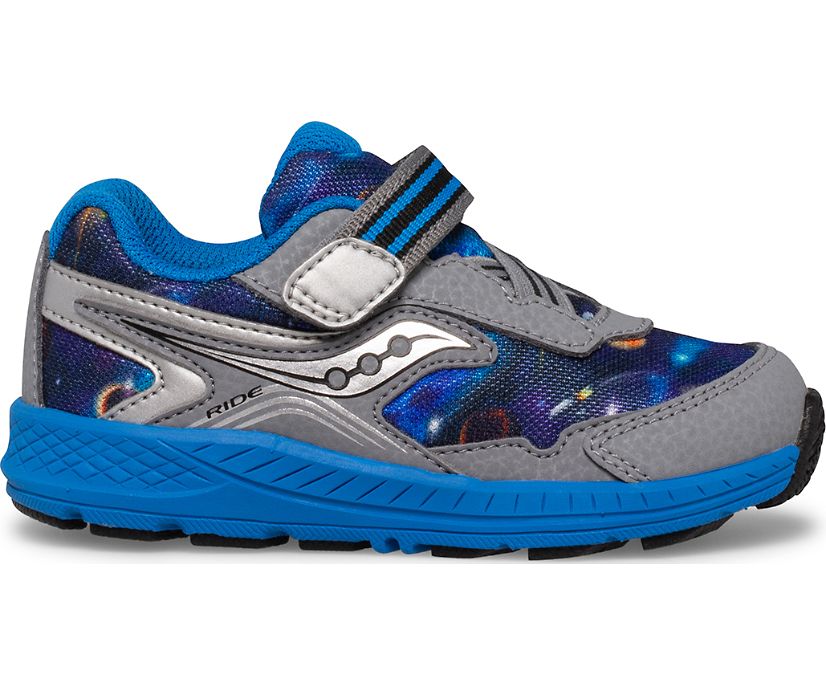 Ride 10 Jr. Sneaker, Grey | Blue | Space, dynamic 1