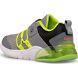Flash Glow 2.0 Jr. Sneaker, Grey | Lime, dynamic 3
