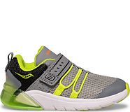 Flash Glow 2.0 Jr. Sneaker, Grey | Lime, dynamic