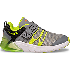 Flash Glow 2.0 Jr. Sneaker, Grey | Lime, dynamic