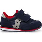 Baby Jazz Hook & Loop Sneaker, Navy/Grey/Red, dynamic 1