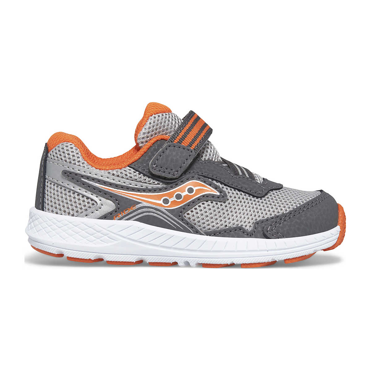Ride 10 Jr. Sneaker, Grey | Orange, dynamic 1