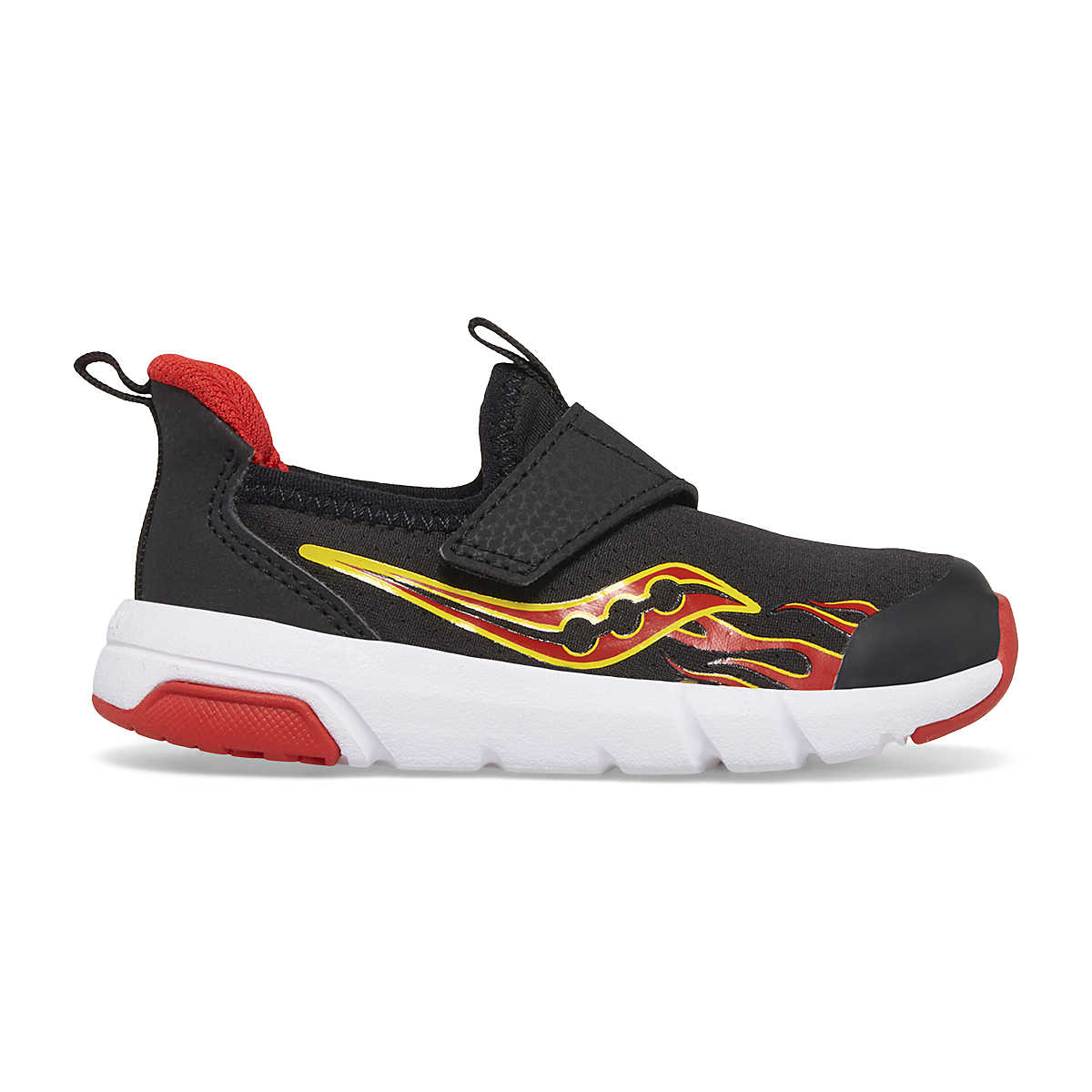 Breeze Slip On Jr. Sneaker, Black | Red, dynamic 1